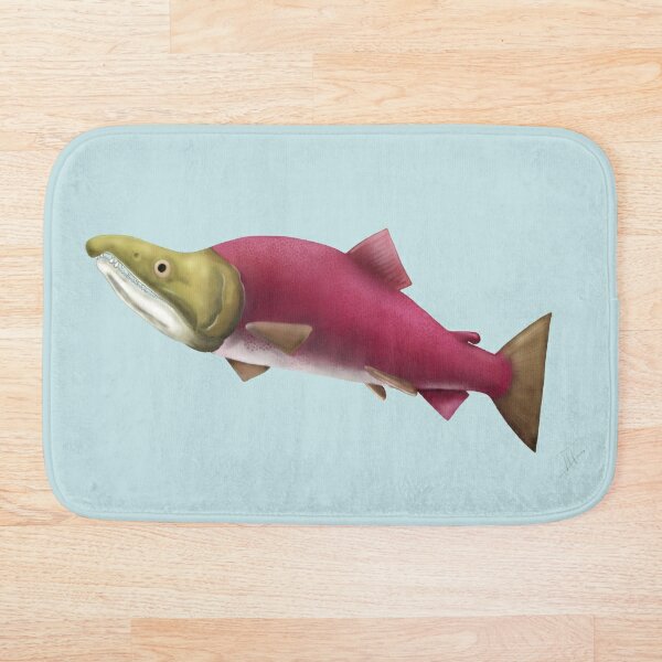 Salmon Bath Mats Redbubble