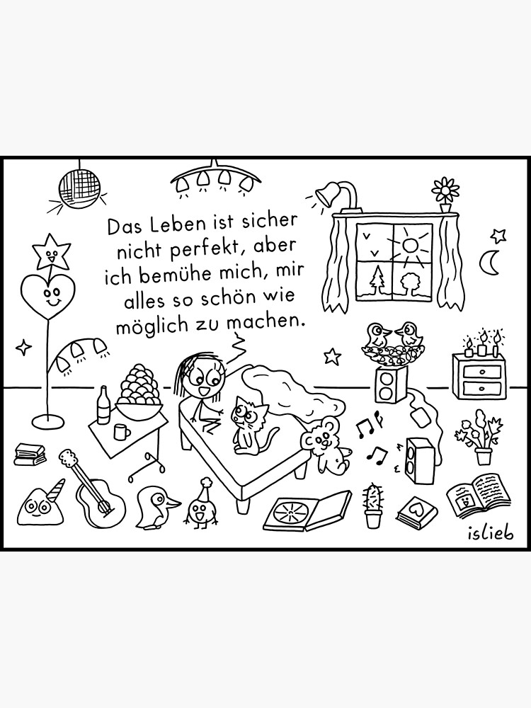 Thumbnail 3 von 3, Poster, Nicht perfekt, aber... designt und verkauft von islieb.