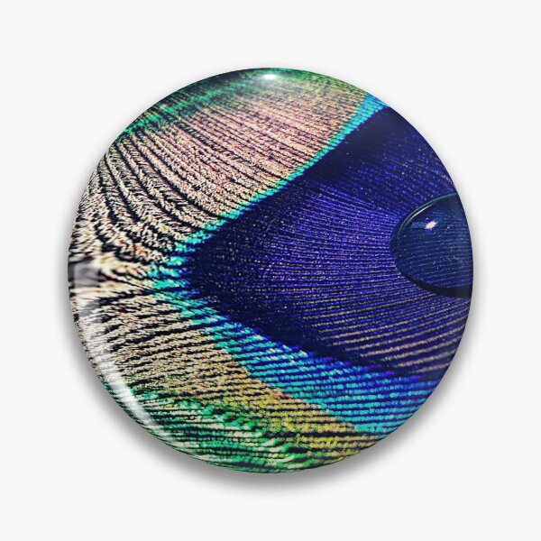 Item preview, Original creation with peacock feathers and water drops for fans of rain and water sports designed and sold by Ralek.