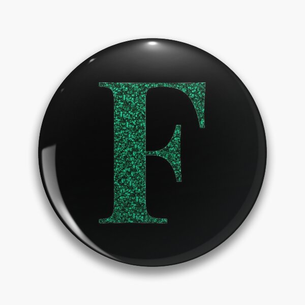 Item preview, Letter F Emerald Dark Green Glitter Effect Alphabet designed and sold by Sour Soul.