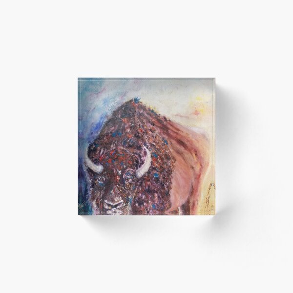 The Bison Acrylic Block
