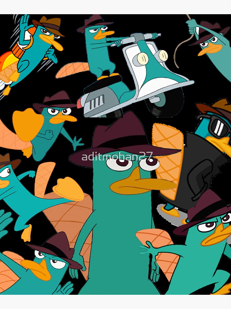 Perry The Platypus Phineas And Ferb Fill Embroidery Design 4 - Instant  Download