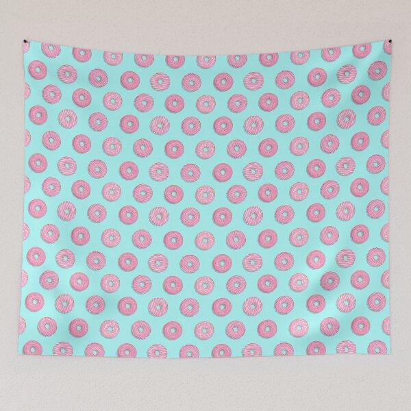 Item preview, Yummy Pink Donuts Pattern designed and sold by Mini Tofu Shop.