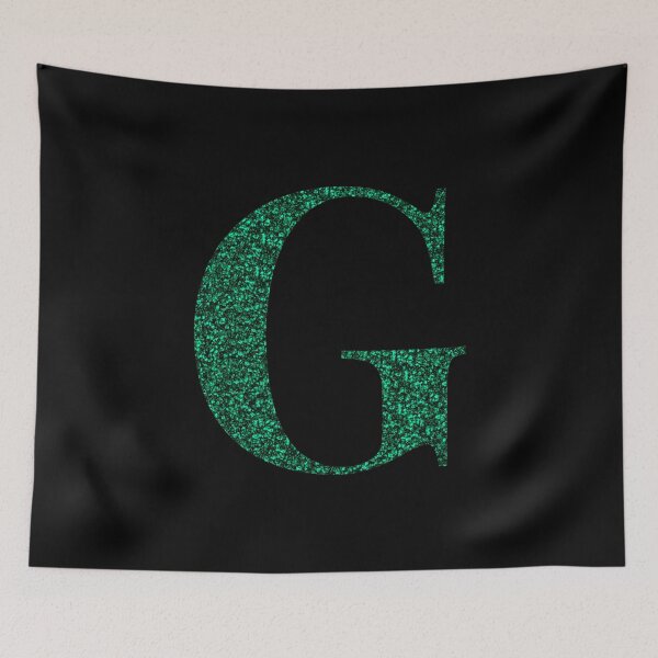 Item preview, Letter G Emerald Dark Green Glitter Effect Alphabet designed and sold by Sour Soul.