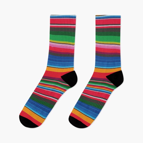Item preview, Sarape Saltillo Colores poncho stripes festive mexican fabric vibrant blanket designed and sold by T-Mex.