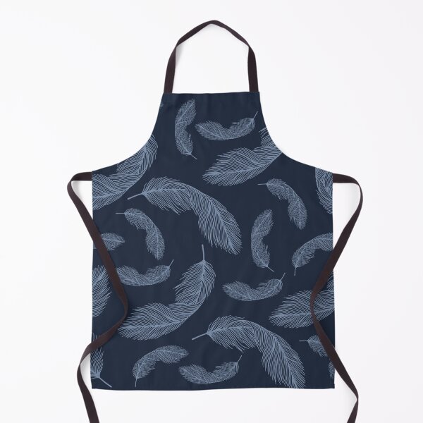 Item preview, Shadow blue feathers on oxford blue designed and sold by Silver-bee.