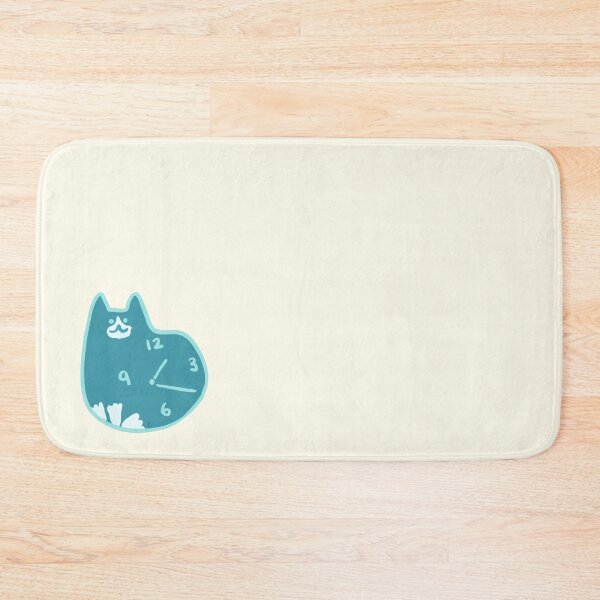 Item preview, Blue Cat Clock designed and sold by little  ochre.