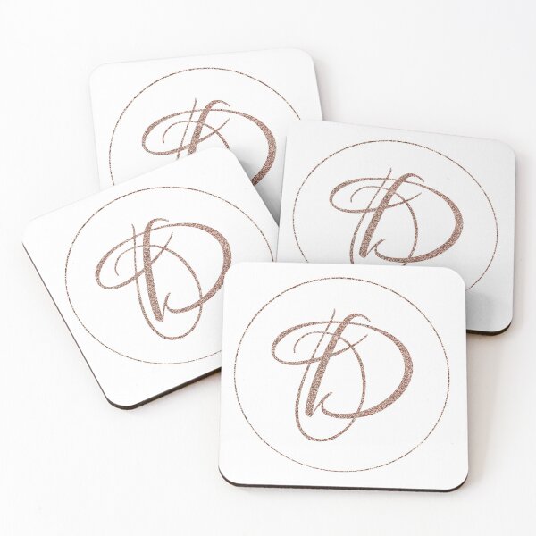 Item preview, Elegante monograma D de oro rosa designed and sold by TheFamilyVan.