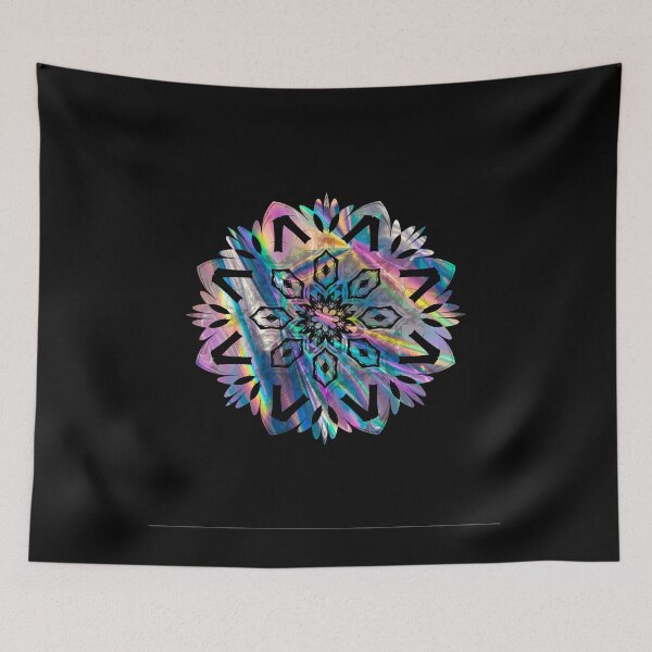 Item preview, Holographic Mandala Flower Iridescent Aesthetic designed and sold by Michael Schmidt.