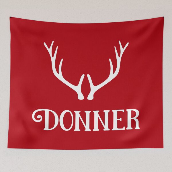 Artikelvorschau, Donner Reindeer Weihnachtsdesign Weihnachtsgesichtsmaske entworfen und verkauft von CoolYule.