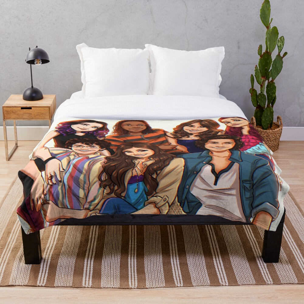 "Victorious Cast" Throw Blanket for Sale by Rainjeanne Redbubble