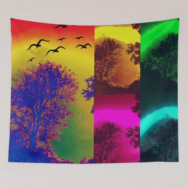 Item preview, Pop Art Trees Metal Print designed and sold by Swooncake Press.