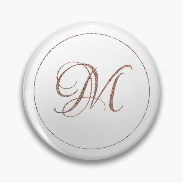 Item preview, Elegant Rose Gold Monogram M designed and sold by TheFamilyVan.