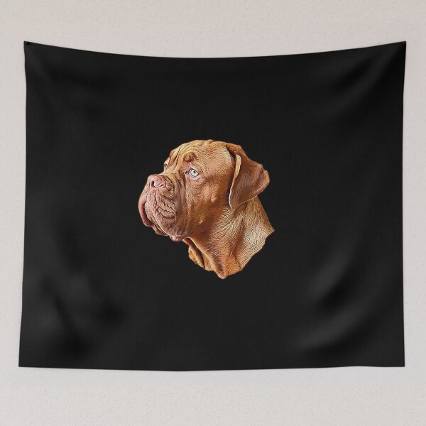 Item preview, Dogue de bordeaux French Mastiff Dog designed and sold by ElegantCat.