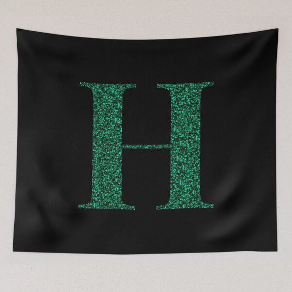 Item preview, Letter H Emerald Dark Green Glitter Effect Alphabet designed and sold by Sour Soul.