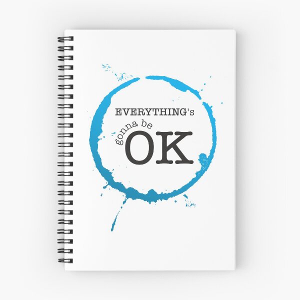 Item preview, Everythings Gonna Be OK - black and blue designed and sold by JRP Design.