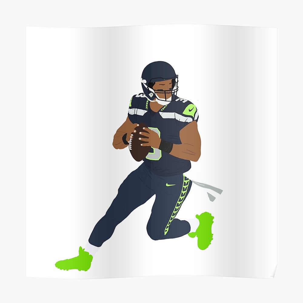 Seahawks Russel Sticker for Sale by Emily Sullivan