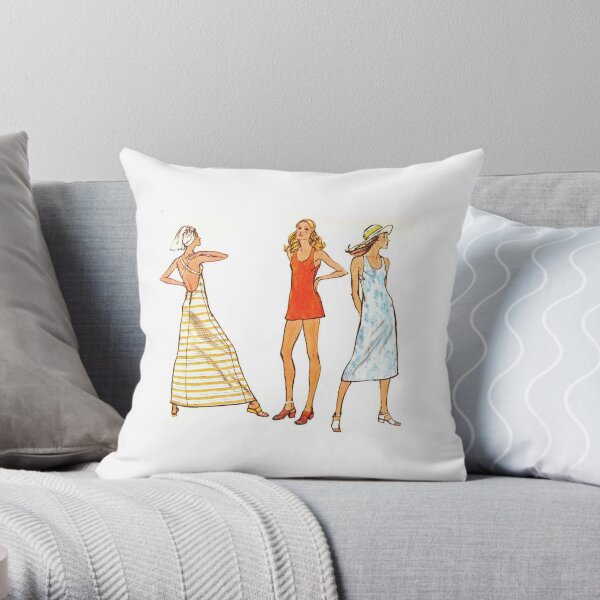 Vogue Pattern 8075 : Circa early 70's Throw Pillow