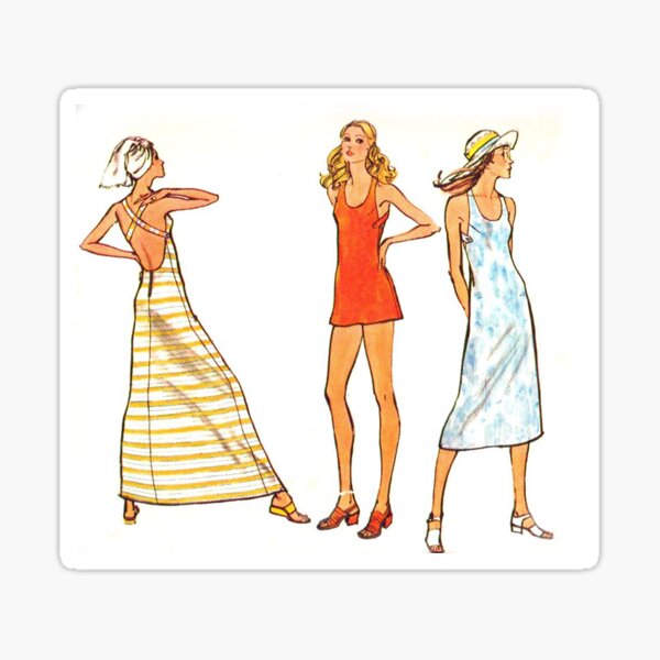 Vogue Pattern 8075 : Circa early 70's Sticker