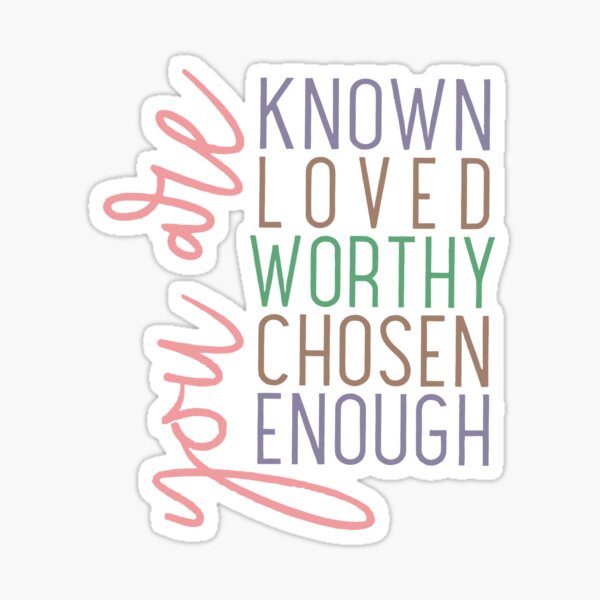 You Are Loved Vinyl Sticker — give with joy