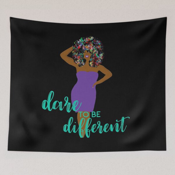 Item preview, Dare to Be Different Afro Funkadelic Black Girl designed and sold by blackartmatters.