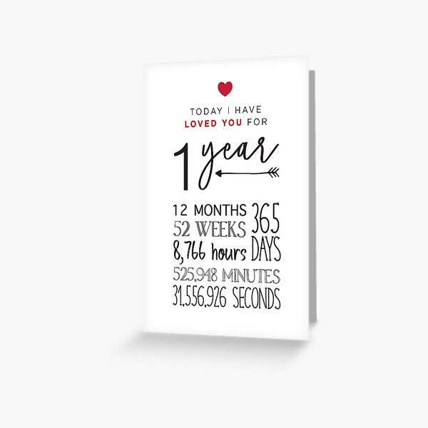 1 Year Anniversary Gifts Merchandise For Sale Redbubble