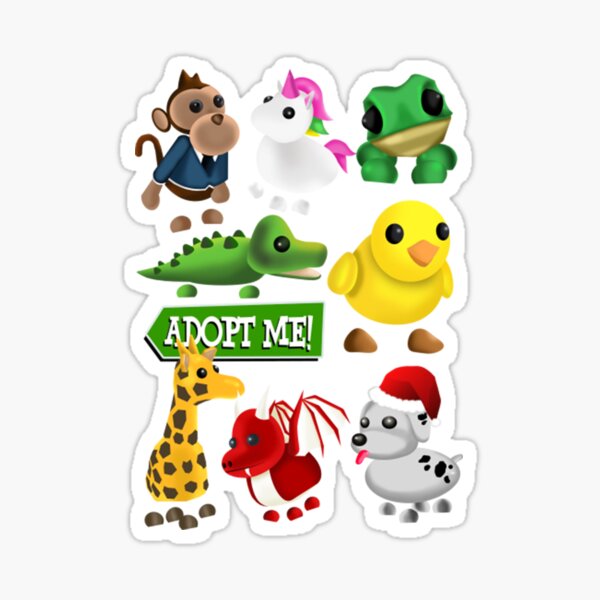 Adopt Me Stickers Redbubble - roblox family photo decal