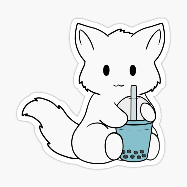 Item preview, Bubble Tea White Fox designed and sold by BiscuitSnack.