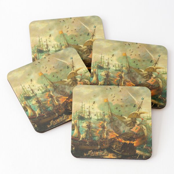 Item preview, Jigsaw Puzzle Epic Battle of Gibraltar between the Dutch and Spanish in 1607, 1000 Piece Adults designed and sold by StickerArtwork.