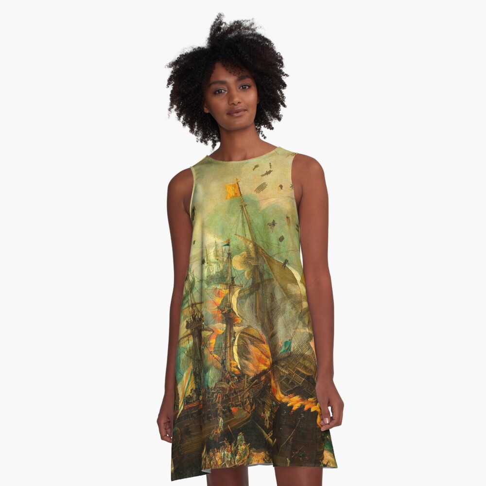 Item preview, A-Line Dress designed and sold by StickerArtwork.