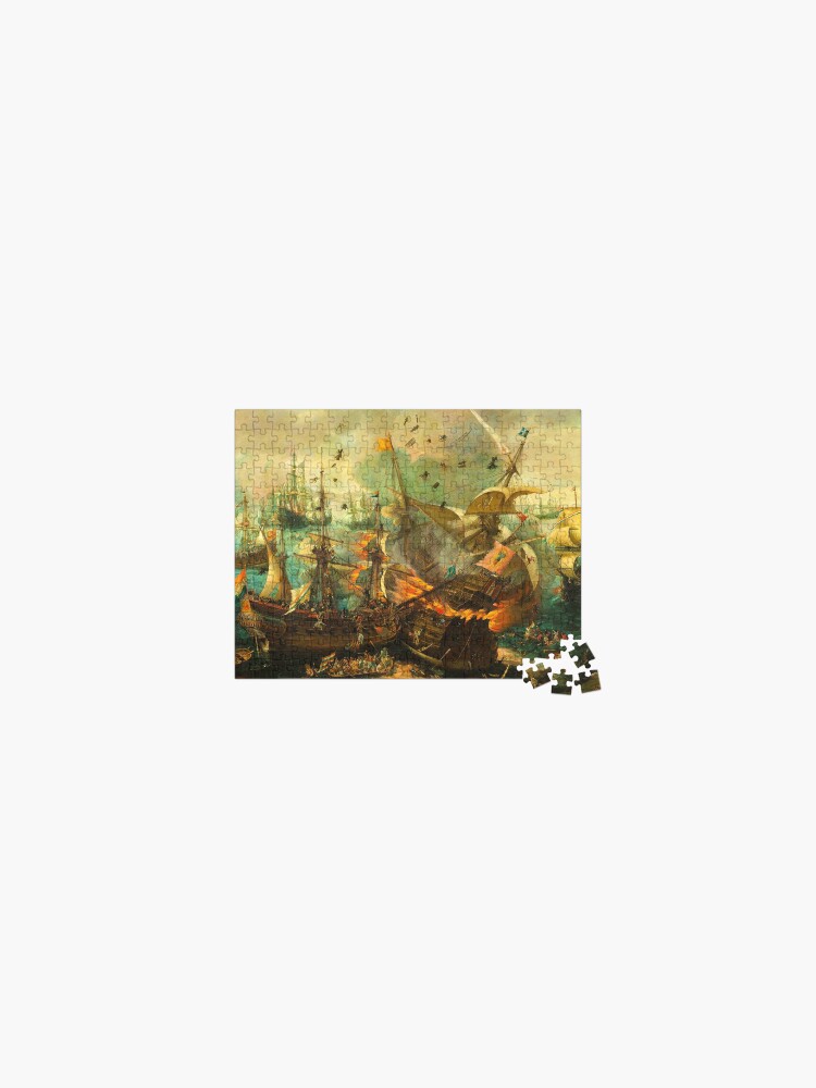 Thumbnail 1 of 2, Jigsaw Puzzle, Jigsaw Puzzle Epic Battle of Gibraltar between the Dutch and Spanish in 1607, 1000 Piece Adults designed and sold by StickerArtwork.