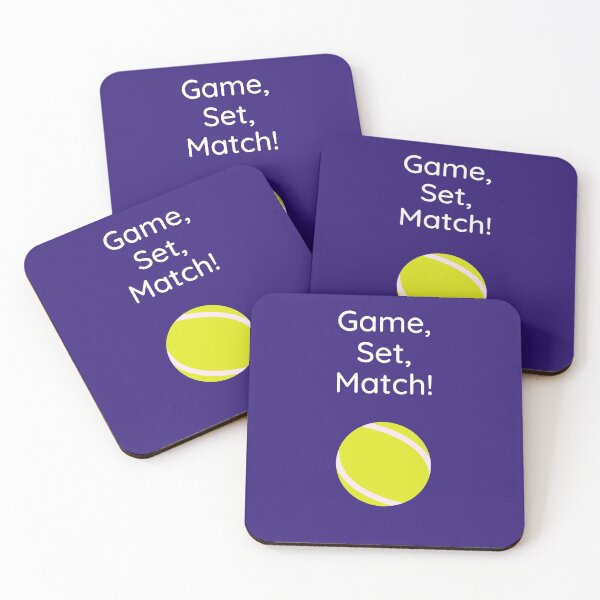 Item preview, Game Set Match Tennis Ball Indigo Background designed and sold by Right Meow  Designs.
