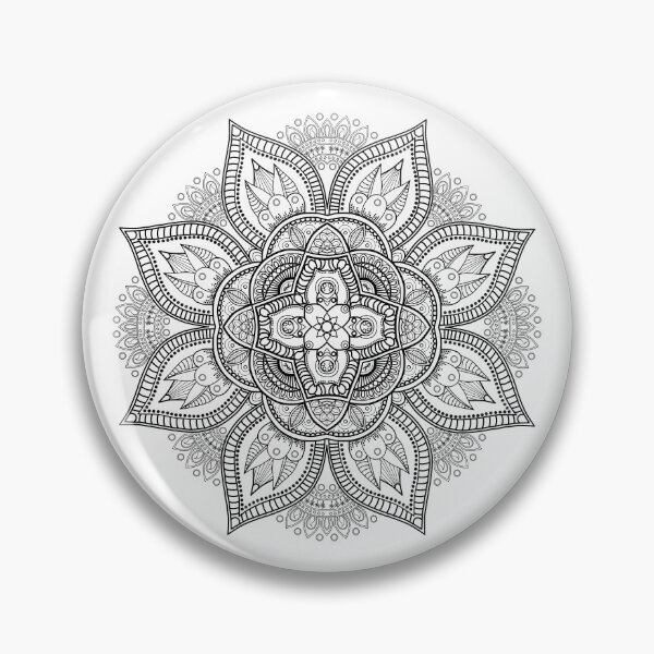 Item preview, Mandala Black Outline by Amanda M Lucas designed and sold by Amanda Lucas.