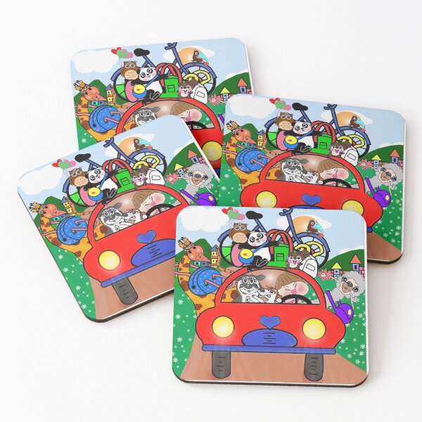 Item preview, Happy animals - On Holidays  designed and sold by Shirley cute art .