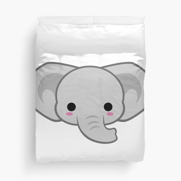 Cute African Elephant Duvet Cover