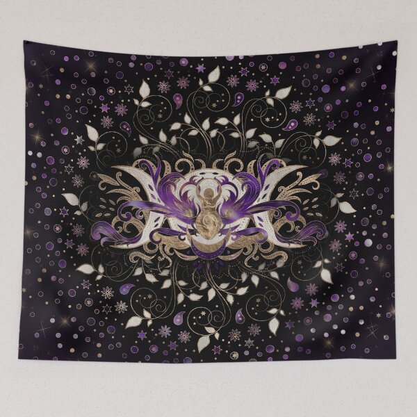Item preview, Triple Moon - Triple Goddess Amethyst Moonlight designed and sold by k9printart.