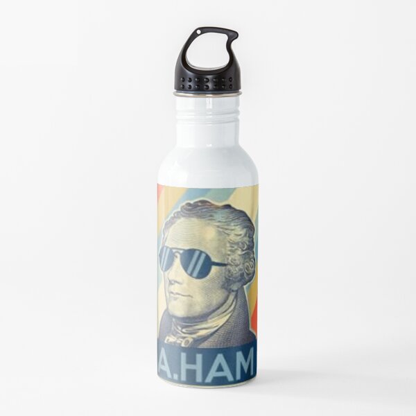 Alexander Hamilton Wearing Aviator Sunglasses Water Bottle