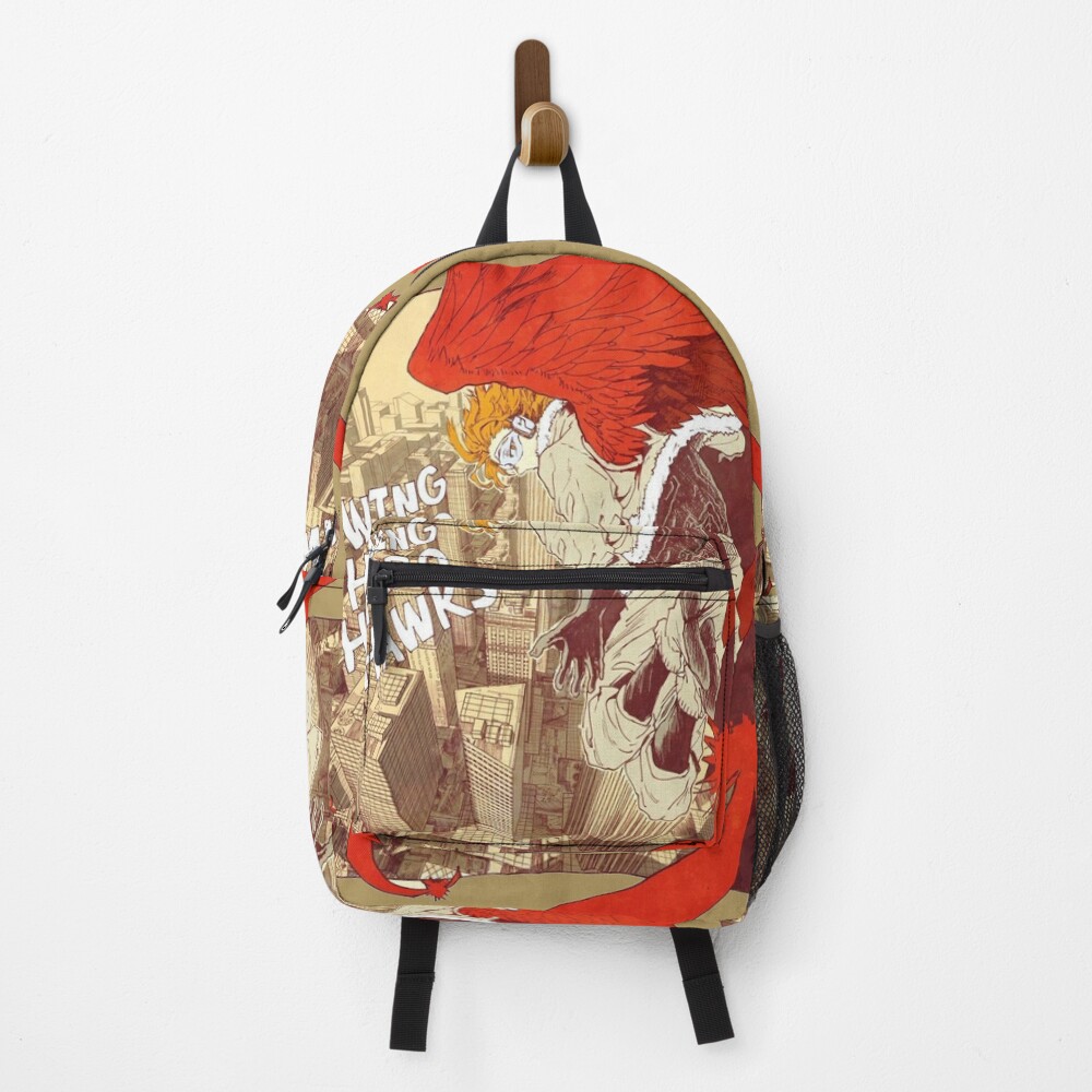 MHA Wing Hero Hawk comic style Backpack