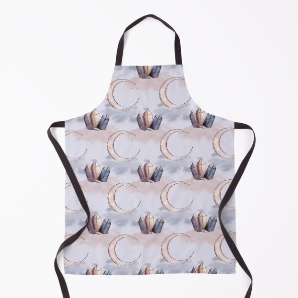 Item preview, Cresent Moon and Crystals Print designed and sold by LVPRINTS.
