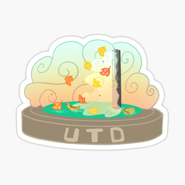 UTD Plinth Fall Season Sticker - Fall 2020 Sticker