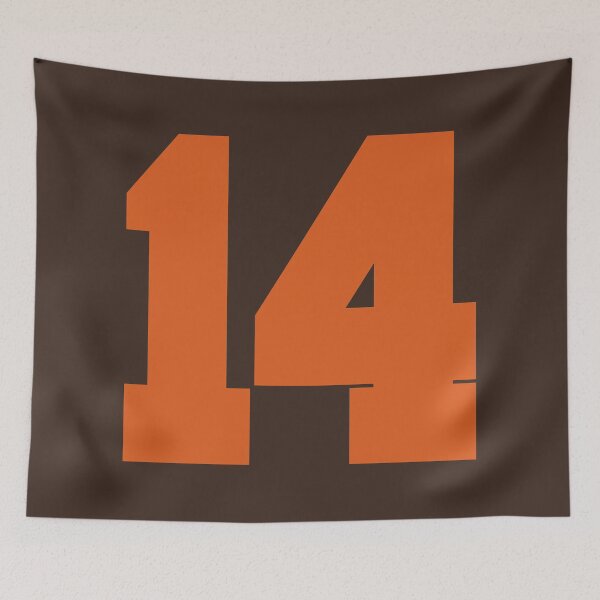 Item preview, 14 Number Cleveland Sports Fourteen Brown Jersey designed and sold by HelloFromAja.