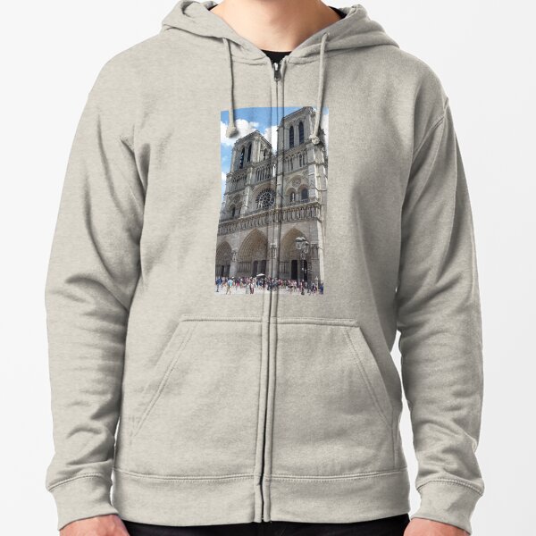 Notre Dame Cathedral of Paris France Zipped Hoodie