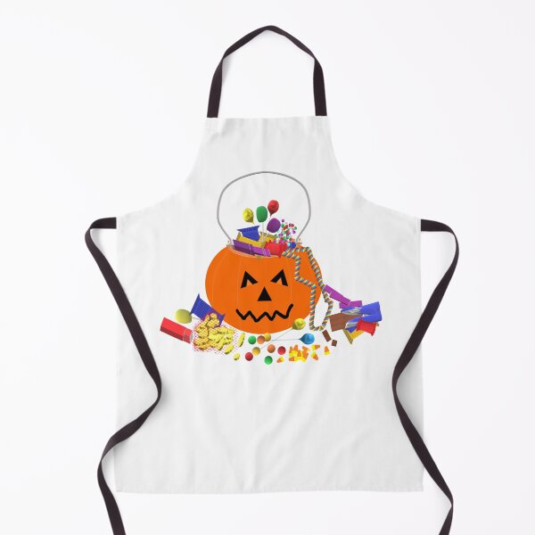 Item preview, Halloween Candy Pumpkin Bucket (White Background) designed and sold by ArtByLM.