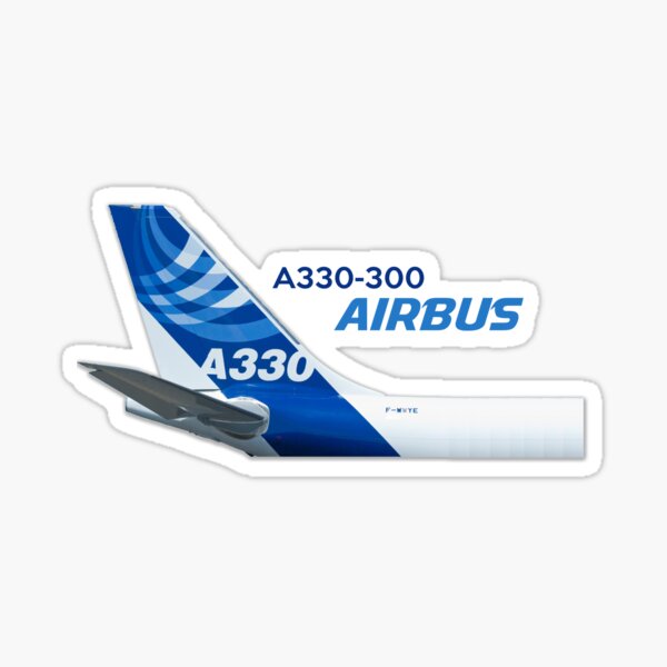 AIRBUS A330 Logo Sticker Size 9 cm x 9 cm 