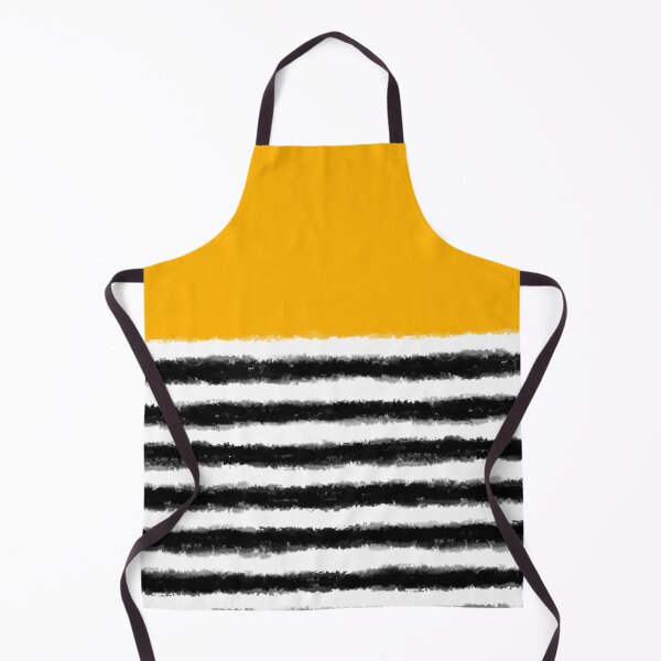 Item preview, Watercolor Striped Yellow Black designed and sold by Miss Striped.