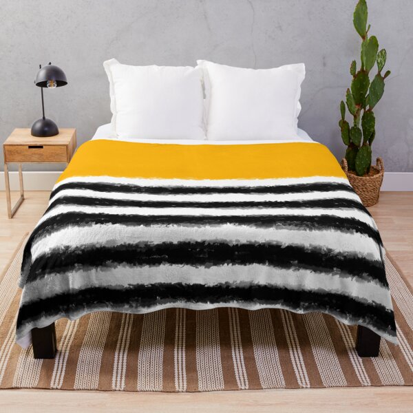 Item preview, Watercolor Striped Yellow Black designed and sold by Miss Striped.
