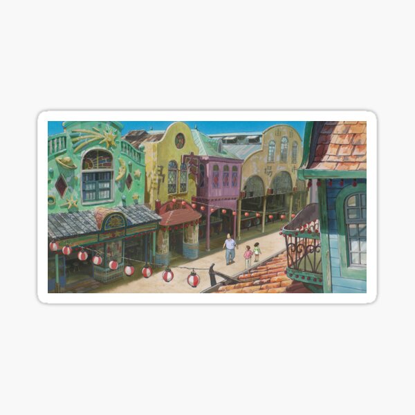 Chihiro perdu dans la ville - Spirited Away Sticker