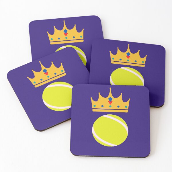 Item preview, Tennis Royal Bejeweled Crown Tennis Ball Indigo Background designed and sold by Right Meow  Designs.