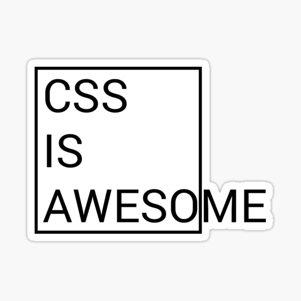CSS is Awesome Sticker