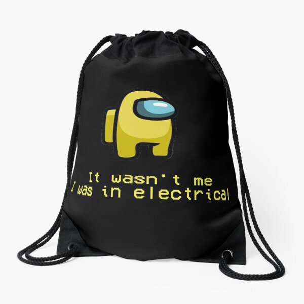 Among us crewmate Drawstring Bag